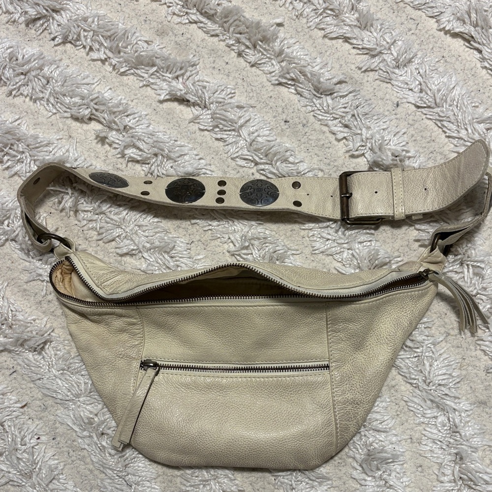 Free People Cream Crossbody Bag